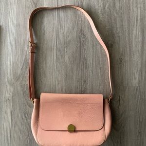 Madewell pink leather purse